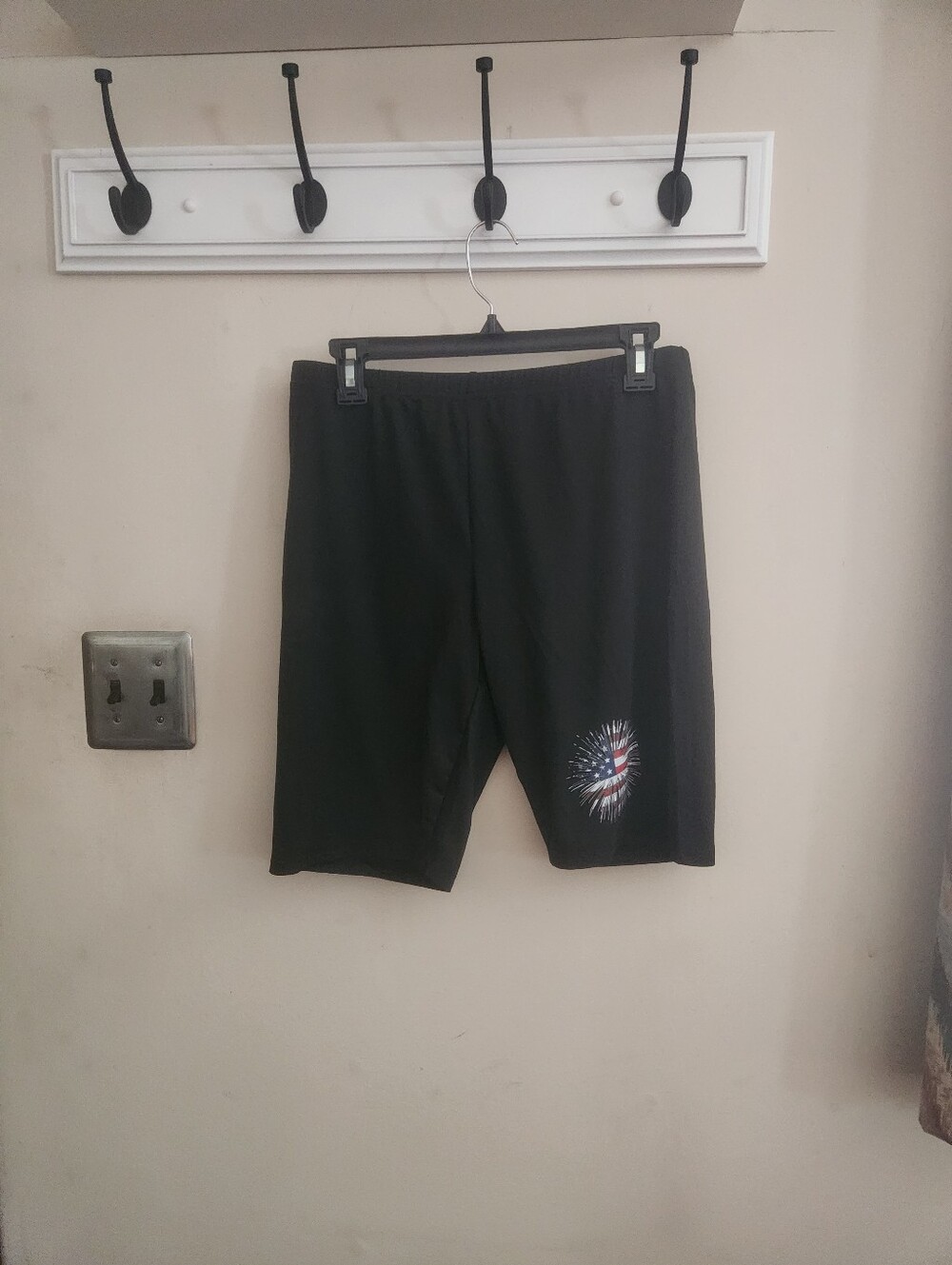 🎉 American Flag Firework Decal Shorts